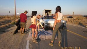 Stacy Haiduk Instagram - Survived 109🌡weather, dust devil tornados, and blood… lots of blood. Bts of Brand New Cadillac

Thank you so much to everyone who was involved in making this short a reality. To the cast and crew we are so grateful for giving  your all to this passion project. This has been a project that is so dear to the little family and can’t wait for it to grow into a feature!!! 

@bradfordtatum5 @calla.d.reyes @kelsography @flowerhitsthebigtime @lazzybearwalker @davidmcastro @escully @aaronburton12 @bocaj.grip @latesoundmixer @reinahardesty @bridgerzadina @asiacataldo @matt_g_rosenberg @paultelfer @solomonastley @ayf.media @tasha.patrick

#brandnewcadillac #shortfilm #womeninfilm #bts #BrandNewCadillac.TheMovie