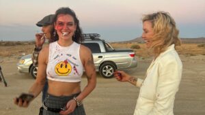 Stacy Haiduk Instagram - Survived 109🌡weather, dust devil tornados, and blood… lots of blood. Bts of Brand New Cadillac

Thank you so much to everyone who was involved in making this short a reality. To the cast and crew we are so grateful for giving  your all to this passion project. This has been a project that is so dear to the little family and can’t wait for it to grow into a feature!!! 

@bradfordtatum5 @calla.d.reyes @kelsography @flowerhitsthebigtime @lazzybearwalker @davidmcastro @escully @aaronburton12 @bocaj.grip @latesoundmixer @reinahardesty @bridgerzadina @asiacataldo @matt_g_rosenberg @paultelfer @solomonastley @ayf.media @tasha.patrick

#brandnewcadillac #shortfilm #womeninfilm #bts #BrandNewCadillac.TheMovie