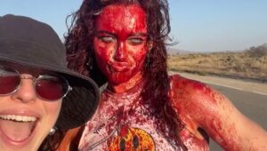 Stacy Haiduk Instagram - Survived 109🌡weather, dust devil tornados, and blood… lots of blood. Bts of Brand New Cadillac

Thank you so much to everyone who was involved in making this short a reality. To the cast and crew we are so grateful for giving  your all to this passion project. This has been a project that is so dear to the little family and can’t wait for it to grow into a feature!!! 

@bradfordtatum5 @calla.d.reyes @kelsography @flowerhitsthebigtime @lazzybearwalker @davidmcastro @escully @aaronburton12 @bocaj.grip @latesoundmixer @reinahardesty @bridgerzadina @asiacataldo @matt_g_rosenberg @paultelfer @solomonastley @ayf.media @tasha.patrick

#brandnewcadillac #shortfilm #womeninfilm #bts #BrandNewCadillac.TheMovie