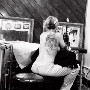 Stacy Haiduk Instagram - The Phoenix gets a facelift!!!!! Ink by: The talented amazing artist @chris_paez 
#tatoo #phoenix