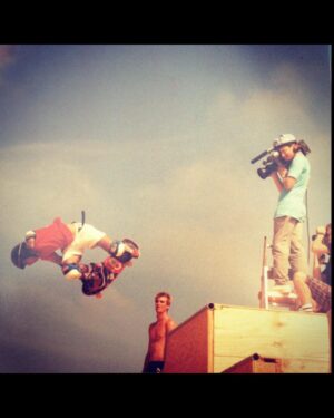 Stacy Peralta Instagram - I never had the slightest inkling I would make skate videos and then go on to make films. In 1983 I was living in Hollywood and my neighbor and friend was D.David Morin, former editor of Skateboarder Mag. He had just graduated from film school and was now a budding film maker and actor. He came to me one day and said, “My partner Dan and I think we can make a skate video featuring the Bones Brigade for 5k.” It was an offer George and I couldn’t refuse. Plans were quickly drawn up to begin shooting the Bones Brigade Video Show. But days before our first shoot, D.David auditioned for and landed an acting role in a major TV commercial making him unavailable. He told me I’d be in good hands with Dan, but Dan and I didn’t quite click. I wanted him to shoot the angles Stecyk had established with his classic DT photos but Dan saw it differently. So after day one I made the decision to take the video on myself. Being smart enough to know that I knew nothing about film making but dumb enough to do it anyway, I rented a 3/4 inch video camera and began shooting. In 8 months I’d amassed hours of footage. Then knowing even less about editing but naive enough to proceed, I rented a portable Sony editing system and parked it on my kitchen table where it remained for the next five months. I spent hours hunched over the material, logging it into notebooks and slowly piecing it together, then showing it to George and Stecyk for guidance. As it turns out, it was my deep understanding of skateboarding, the rhythm and flow of it that allowed me to overcome my lack of film making skills. Skateboarding itself guided the process and showed me how to make that first video and then the others that followed, and really all of my films. I don’t know what I have learned in life that is not the direct result of my intimate relationship with skateboarding.