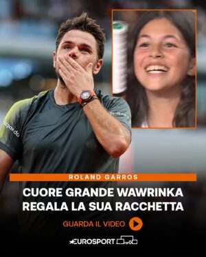 Stanislas Wawrinka Instagram - Nonostante la sconfitta, Wawrinka trova il modo di rendere felice una giovane fan. Un momento che non dimenticherà mai 🥹🥰

Da notare la faccia della ragazzina 🫠

#RolandGarros #EurosportTENNIS #Wawrinka