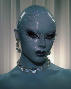 Starlet Instagram - @patmcgrathreal ‘s porcelain skin reimagined🩵💧
Porcelain recreation coming soon 💋
.
.
.
.
.
EYES:
@plouise1 Base
@blendbunnycosmetics Grunge palette
@sugarpill Taco   Bulletproof shadow
@kryolanofficial cream liner
@eldorafalseeyelashes Custom Lashes 
.
FACE:
@kryolanofficial supra colour
@hudabeauty Easy Bake setting powder 
.
LIPS:
@beautybaycom metamorphosis palliative 
.
BODY:
@kryolanofficial  supra colour
.
HAIR:
@themakeuparmoury Bald Cap
.
.
.
#mugler#drag#dragperfection#dragraceuk#transformation#dragqueen#dragrace#fashion#makeup#beauty#thedragqueendom#dragbible#qwerkout#rupaulsdragraceuk#guymua#londondrag#qwerrrkout #draguk#worldofwonder#starlet