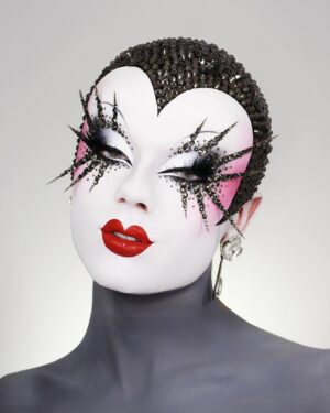 Starlet Instagram - Erté cartoon doll💋
.
.
.
.
.
EYES:
@plouise1 Base
@blendbunnycosmetics Sugar and Grunge palette
@sugarpill Taco   Bulletproof shadow
@kryolanofficial cream liner
@eldorafalseeyelashes Custom Lashes 
.
FACE:
@kryolanofficial TV Paint stick 070
@illamasqua Skin Base Foundation 01
@hudabeauty Easy Bake setting powder 
.
LIPS:
@nyxcosmetics_uk Shine Loud Liquid Lipstick Rebel Red
.
BODY:
@mehronmakeup Paradise Paints
.
HAIR:
@kryolanofficial Glatzan Bald Cap
.
.
.
#mugler#drag#dragperfection#dragraceuk#transformation#dragqueen#dragrace#fashion#makeup#beauty#thedragqueendom#dragbible#qwerkout#rupaulsdragraceuk#guymua#londondrag#qwerrrkout #draguk#worldofwonder#starlet