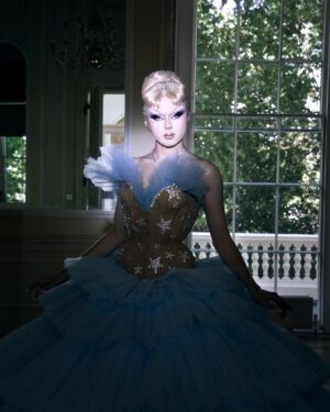 Starlet Instagram - No matter how your heart is grieving, if you keep on believing, the dream that you wish will come true💙

This look means the absolute world to me, I could talk about it for ages. I still remember how I felt holding the VHS tape of the 1950’s Cinderella for the first time and I completely attached myself to her. She  taught me to always listen to my heart, to chase my dreams to the ends of the earth and that no matter what, things can always get better. I’ve truly waited my whole life to wear this dress and I couldn’t think of a better time to wear it than for the finale. “Have courage and be kind” … always and forever 💙✨

Hair: @marcoswigs stoned by myself ✨
Corset: @misty_couture stoned by myself ✨
Skirt: @mollynguyen_design 
Photography: @mtyparks 

With special thanks to @1011cht for having us and to @fensuss for helping out on set💕