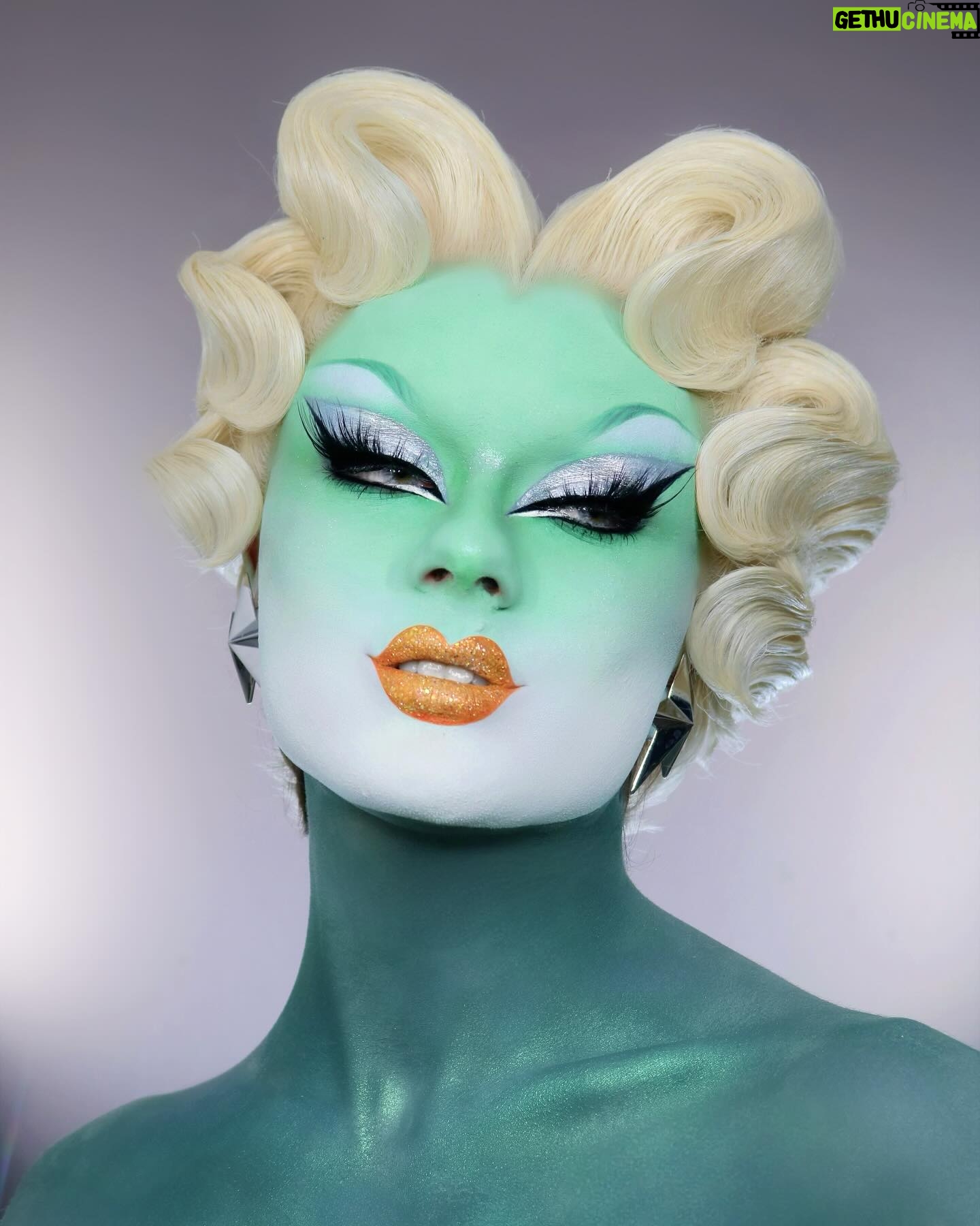 Starlet - 30.6K Likes - Mugler Aliens 🪐
.
.
.
.
.
EYES:
@plouise1 Base and Nice & Saucy Cosmetic paint
@beautybaycom Surreal Liquid Eyeshadow
@peachesmakeup Prin pigment
@kryolanofficial HD Cream Liner Ebony and Snow
@eldorafalseeyelashes Custom Lashes
.
FACE:
@plouise_makeup_academy cosmetics paints in Must Be The Money & Shade 0
@kryolanofficial TV Paint Stick
@hudabeauty Easy Bake setting powder
.
LIPS:
@litcosmetics Glitter in Mimosa & Ziggy Stardust
.
BODY:
@plouise1 @plouise_makeup_academy Cosmetic paint in Sweet and Sour and Nice and Saucy
.
HAIR:
@marcoswigs
.
EARRINGS: @muglerofficial
.
.
.
#mugler#drag#dragperfection#dragraceuk#transformation#dragqueen#dragrace#fashion#makeup#beauty#thedragqueendom#dragbible#qwerkout#rupaulsdragraceuk#guymua#londondrag#qwerrrkout #draguk#worldofwonder#starlet