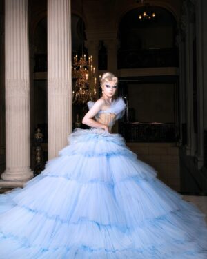 Starlet Instagram - No matter how your heart is grieving, if you keep on believing, the dream that you wish will come true💙

This look means the absolute world to me, I could talk about it for ages. I still remember how I felt holding the VHS tape of the 1950’s Cinderella for the first time and I completely attached myself to her. She  taught me to always listen to my heart, to chase my dreams to the ends of the earth and that no matter what, things can always get better. I’ve truly waited my whole life to wear this dress and I couldn’t think of a better time to wear it than for the finale. “Have courage and be kind” … always and forever 💙✨

Hair: @marcoswigs stoned by myself ✨
Corset: @misty_couture stoned by myself ✨
Skirt: @mollynguyen_design 
Photography: @mtyparks 

With special thanks to @1011cht for having us and to @fensuss for helping out on set💕