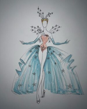 Starlet Instagram - Ru Are You💙💫

For Ru Are You I definitely wanted to go heavy on the old Hollywood glam, as it’s an era my drag is very deeply rooted in but I also wanted to reference things symbolic to me like stars and the colour blue. I drew inspiration from old glamour showgirls and actresses like Lana Turner in Ziegfeld Follies and my favourite film Cinderella. I couldn’t be happier with how this look came out💙✨💫

Hair: @carlbrownhair stoned by me✨
Corset: @misty_couture stoned and embellished by me✨
Wings and Wand by me✨
Photo: @jamie_noise 

With special thanks to @siblingstudios_ and to @fensuss for helping out on set💕