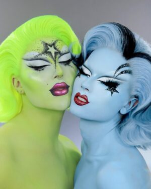 Starlet Instagram - Mugler Angels💫 
.
.
.
.
HAIR: 
@marcoswigs 
.
EYES:
@plouise1 Base
@blendbunnycosmetics Blends Palette
@sugarpill Taco   Bulletproof shadow
@suvabeauty  Hydro Liner Black
@eldorafalseeyelashes B804 Lashes 
.
FACE:
@kryolanofficial supra colour
@illamasqua White Skin Base
@blendbunnycosmetics Blends palette
.
LIPS:
@nyxcosmetics Rebel in red liquid lipstick
.
#mugler#drag#dragperfection#dragraceuk#transformation#dragqueen#dragrace#fashion#makeup#beauty#thedragqueendom#dragbible#qwerkout#rupaulsdragraceuk#guymua#londondrag#qwerrrkout #draguk#worldofwonder#starlet