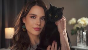 Starling ASMR Instagram - Hi 🙃 
#asmr #blackcat #cats #portrait #photography #lovemykitty