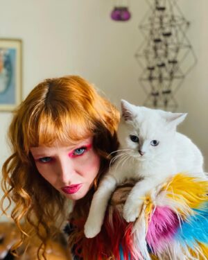 Stef Dawson Instagram - BOWIE ⚡️vibes HMU by @fayelaurenmakeup with “Bowie”