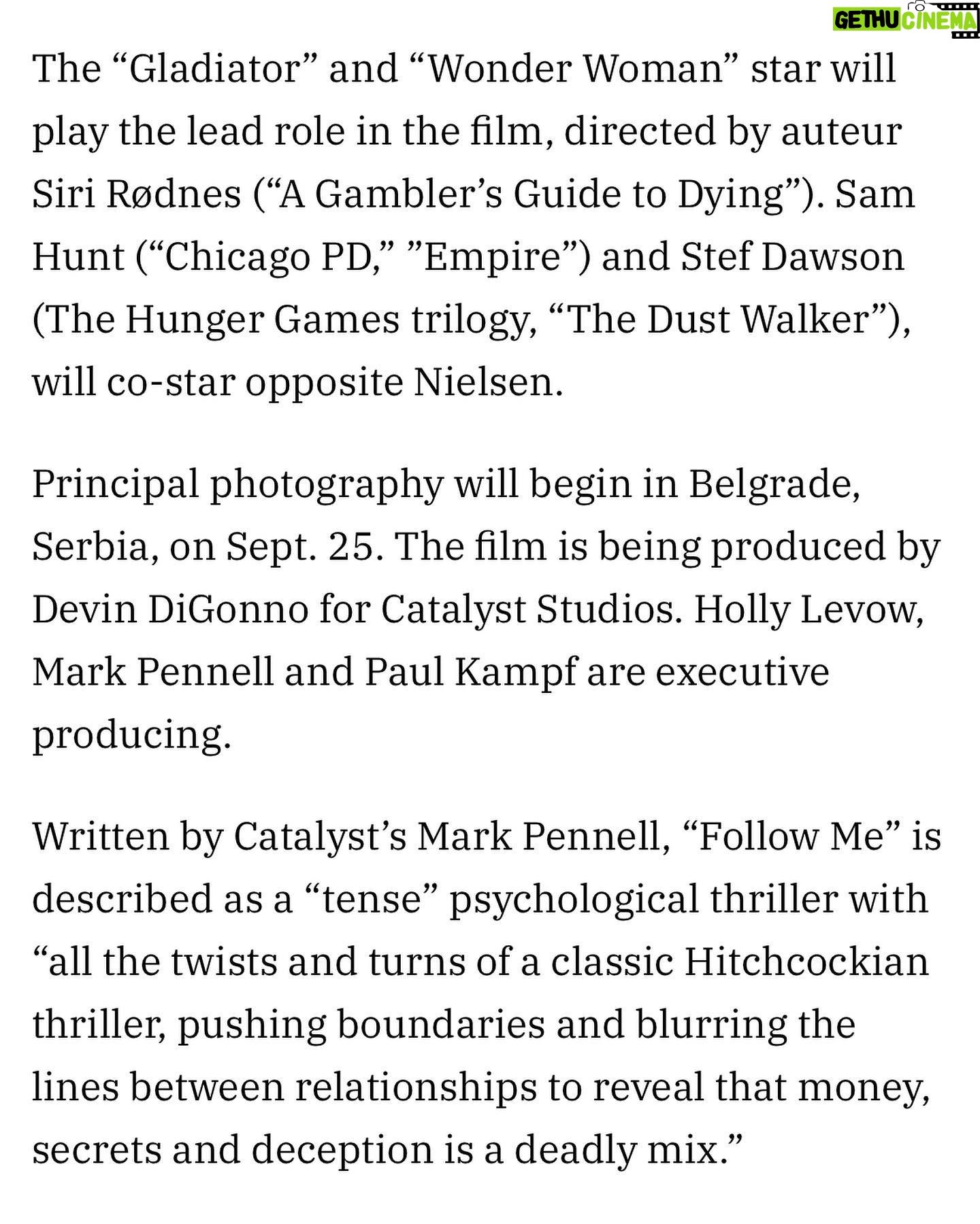Stef Dawson - 372 Likes - So thrilled to be shooting in Serbia with a phenomenal female led dream team @devindigonno @sirirodnes @bokaandric and this truly exceptional cast and crew. Thank you for your vision Holly, Mark & Paul at @official_catalyst_studios _ , so proud to be a part of what you are doing. ♥️🎬