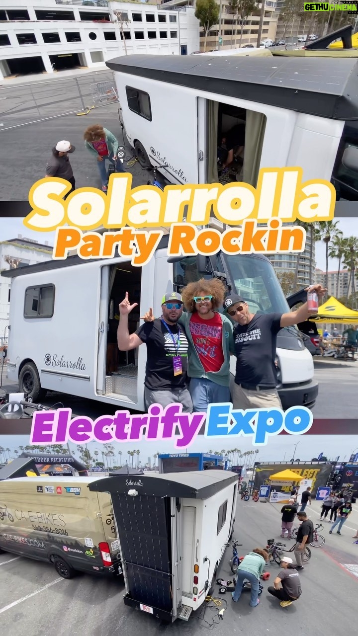 Stefan Gordy - 2.2K Likes - @redfoo and @solarrolla Party Rockin at @electrify_expo in Long Beach. Ins the sun charging up for the after party adventure!
⚡️➕
.
.
.
#Solar
#Solarrolla
#SolarPower
#SolarEnergy
#ElectrifyExpo
#ElectricVehicles