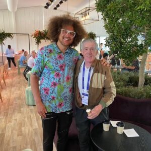 Stefan Gordy Instagram - Party rockers in Ken Rosewall’s house tonight 🏟️ 🪩 🤟

@redfoo | #UnitedCup