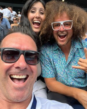 Stefan Gordy Instagram - Having some fun at #ausopen Thanks for the invite Steve. Yeah baby!! @australianopen