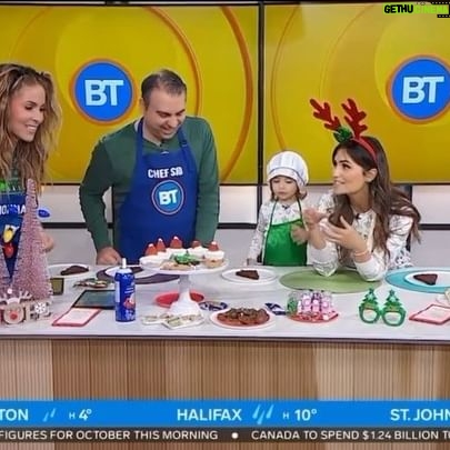Stella Acquisto - 475 Likes - Good morning! ICYMI Cooking with Layla was on @breakfasttelevision Friday with some last minutes treat ideas. Thank you to @dina.pugliese @sid_seixeiro and the whole crew for always making our mornings a blast. Merry Christmas 🎄. May your Holidays be merry and bright!
Thanks @_sweetsbytee_ for making the incredible cookies for @dina.pugliese @sid_seixeiro @henrylstephanie @faiza_amin @natasharamsahai .
Pajamas: @petitlem
#merrychristmas #happyholidays #treats #recipes #cookingwithkids #cookingalalayla #cookingwithlayla #cookingwithlaylarose #baking #decorating