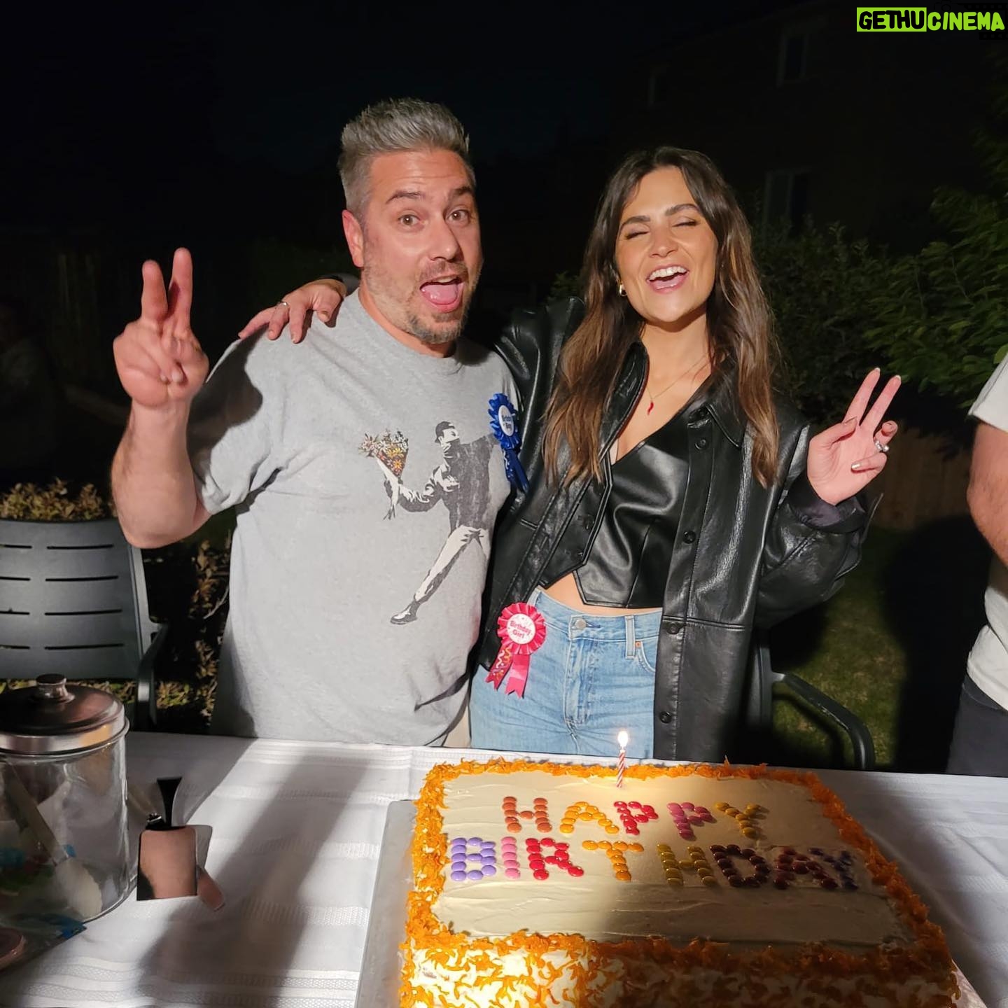 Stella Acquisto - 1.2K Likes - One day late to post, but Happy Birthday to my other half. Love you more than my mom’s homemade carrot cake. The girls and I are so lucky to have you in our lives. To 100 more years of love, laughs and celebrations @trunk97 . Xoxo