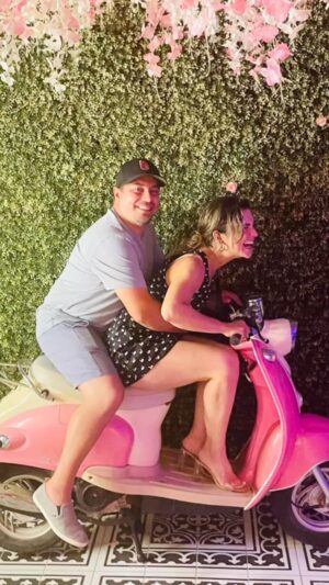 Stella Acquisto Instagram - Celebrating my love Daniel’s big 4-0 in Ibiza (it’s not actually until the end of the month). 
I’ve been M-I-A lately and late to posting this just really soaking up the sun, relaxation and celebrations with the wonderful @trunk97 . Currently enjoying Barcelona. #birthday #birthdaysurprise #ibiza