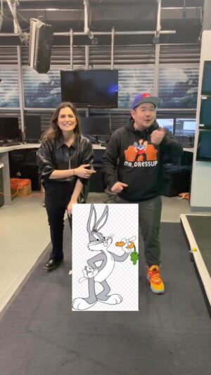Stella Acquisto Instagram - He’s the voice of Bugs Bunny and today I had a chance to meet him IRL.  Last time I interviewed him was back in 2020 over zoom.  Today @bauzilla was in #Toronto promoting his new show called #staytooned .  The Scarborough raised voice actor is awesome in real life and took the time to talk to everyone at the station.  Good luck Eric on everything you do.  This reel is just a teaser of Today’s story.  #bugsbunny #daffyduck #looneytunes #tv #interview #cartoons #impressions #voicework