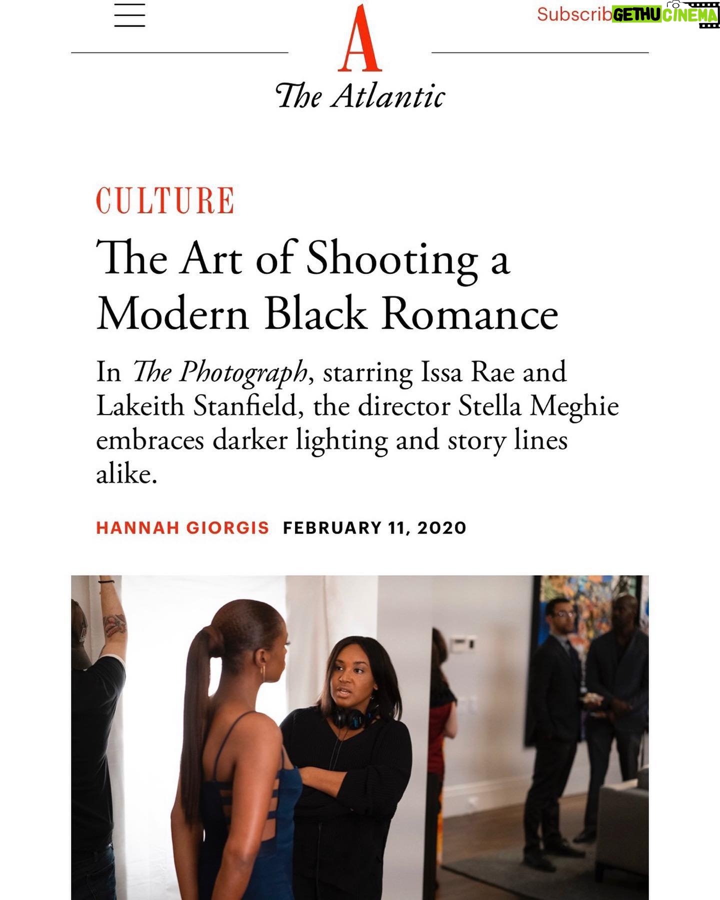 Stella Meghie - 2K Likes - Thank you so much to @ethiopienne for this wonderful piece in @theatlantic. Women don’t often get asked to talk about the craft so talking to her about the film meant a great deal. We’re not just here to be quoted when the lack of women in film is trending. Read the whole story over at The Atlantic. Link in bio. Previews for @thephotographfilm start tonight!