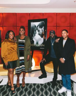 Stella Meghie Instagram - Beautiful night at our advanced screening in LA with a very special performance from @iamluckydaye 🤍 If you haven’t heard his song ‘Fade Away’ from @thephotographfilm soundtrack check it out. Thank you to everyone who supported 🤍