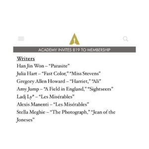 Stella Meghie Instagram - Excited to be a new member of @theacademy ! Proud to be part of this talented class with so many friends. Congrats to @juliamhhart @robertglasper @kelvharrjr @lakeithstanfield3 @teyonahparris, @johndavidwashington, @nlyonne, @matthewacherry, @talithawatkins, @ashleynhlnd, @yasmine_pearl, @flackadoodle and Rob Morgan!