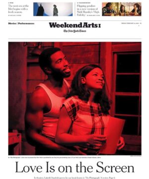 Stella Meghie Instagram - My heart skipped a beat when I saw this last Friday. Cover of The NY Times Weekend Arts section.