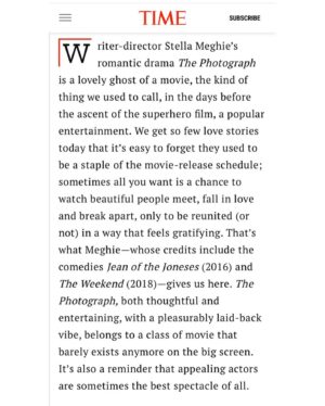 Stella Meghie Instagram - Very kind words from Time 🙏🏾