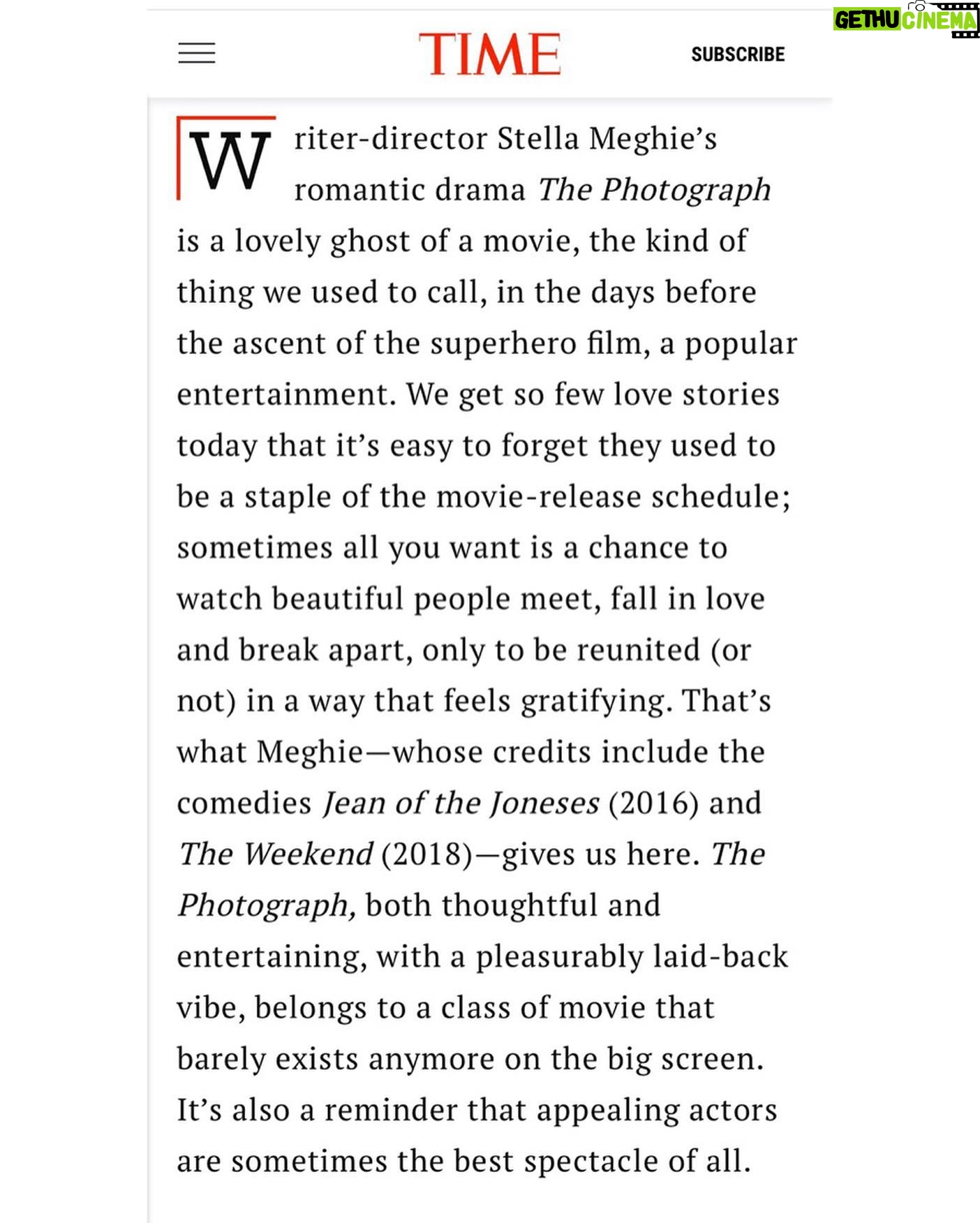 Stella Meghie - 2.9K Likes - Very kind words from Time 🙏🏾