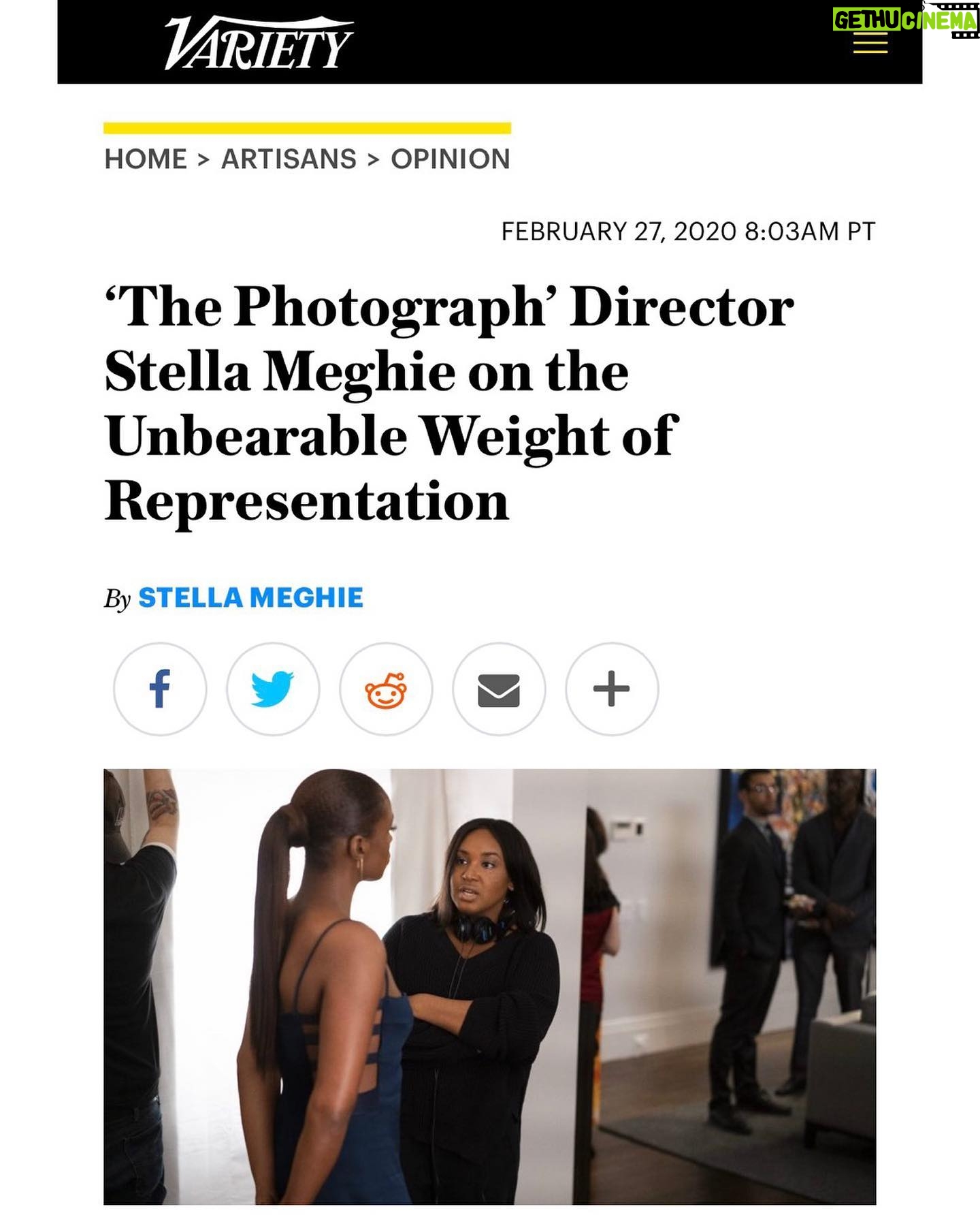 Stella Meghie - 1.6K Likes - Wrote a column for the artisans section. 🙏🏾 @variety for the space to be honest.