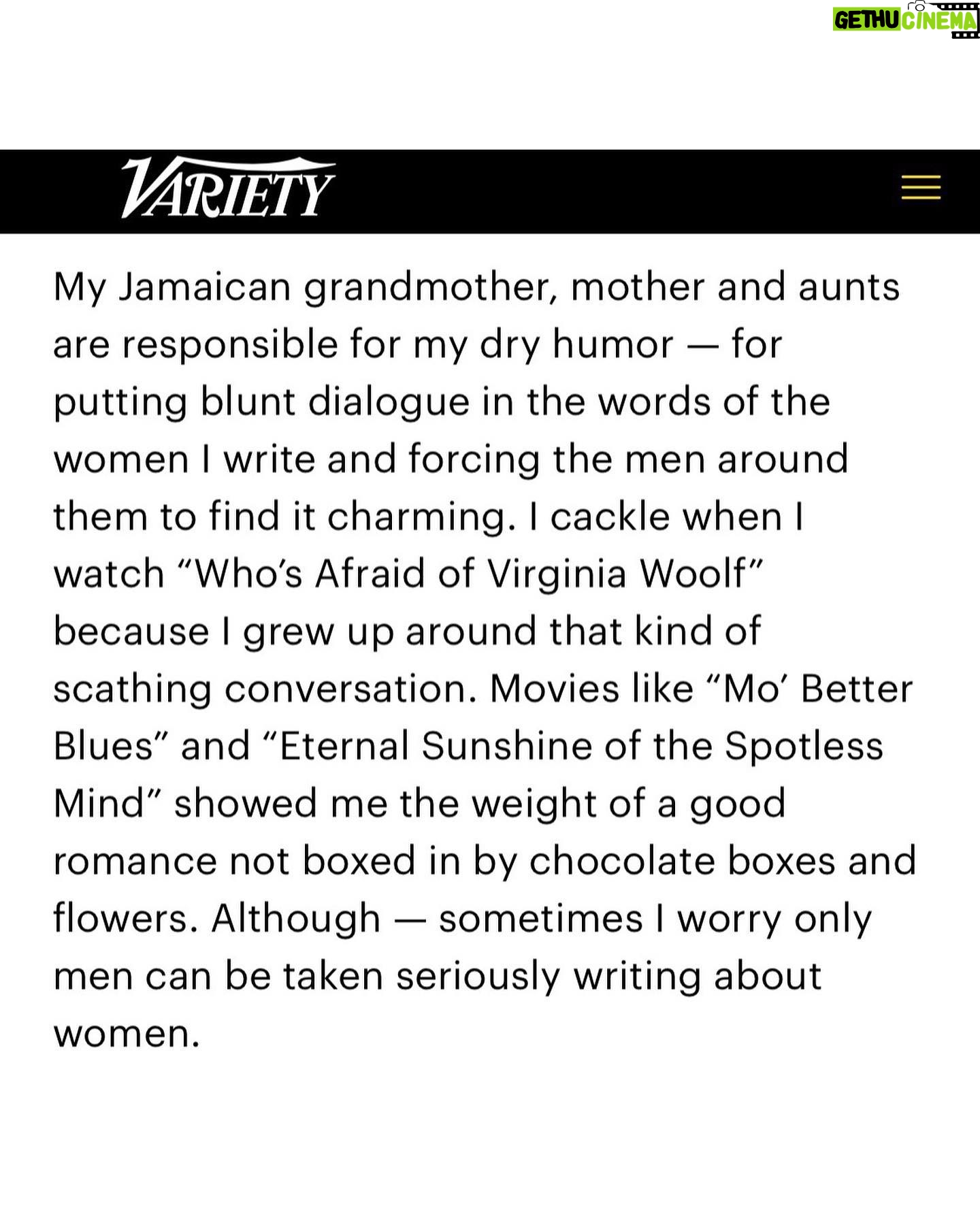 Stella Meghie - 1.6K Likes - Wrote a column for the artisans section. 🙏🏾 @variety for the space to be honest.