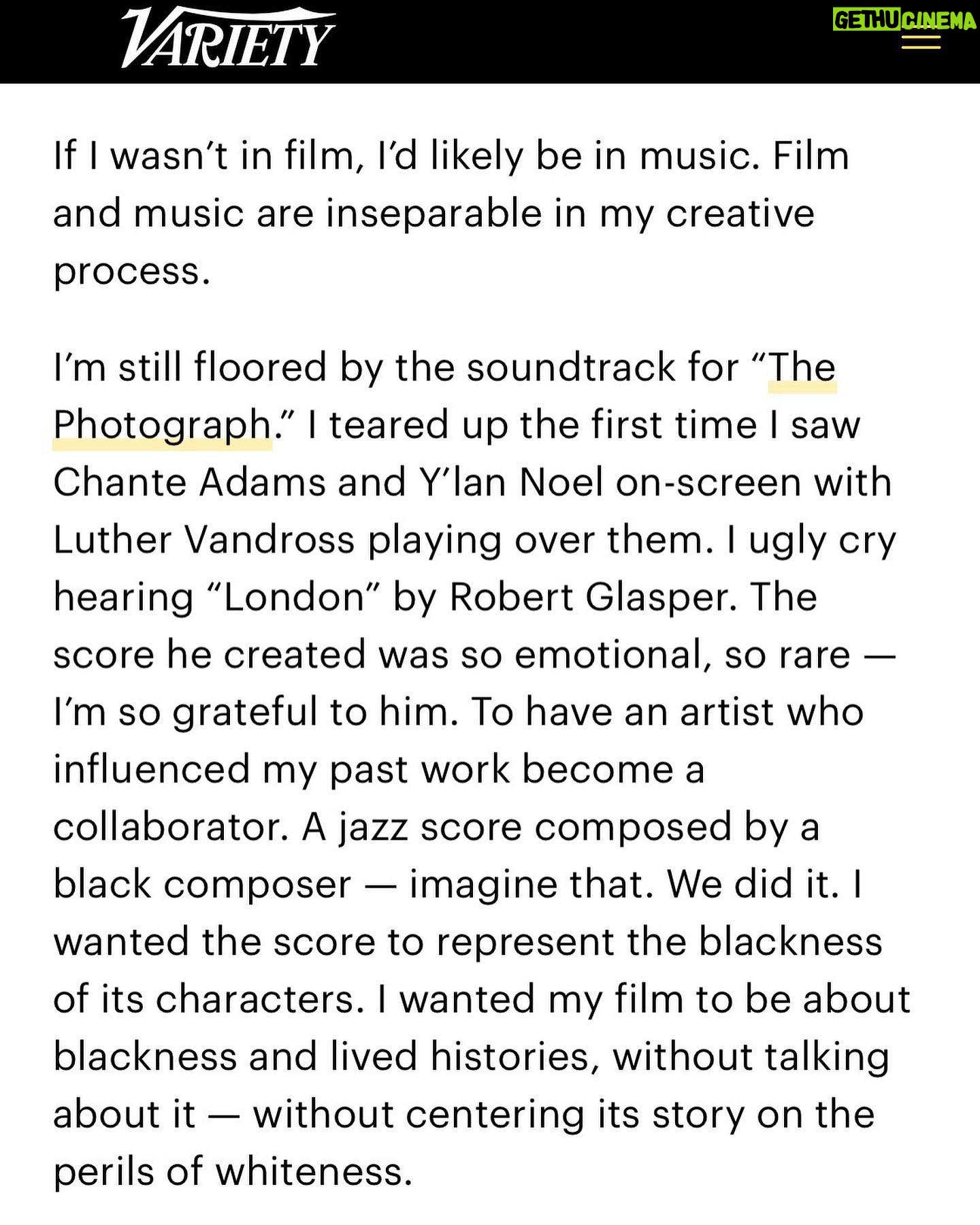 Stella Meghie - 1.6K Likes - Wrote a column for the artisans section. 🙏🏾 @variety for the space to be honest.