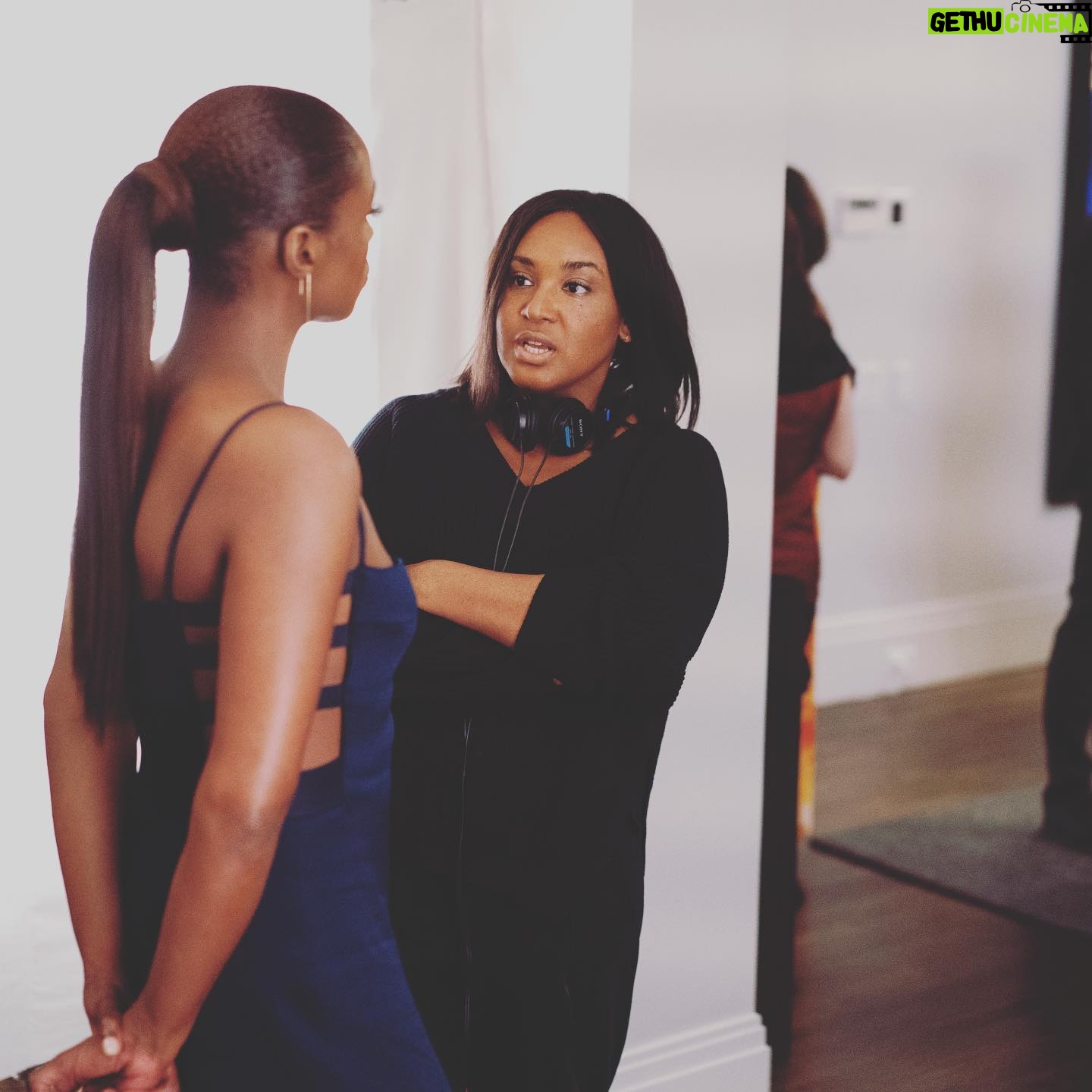 Stella Meghie - 1.8K Likes - Behind the scenes on @thephotographfilm. Film out Friday. Y’all got your tix?