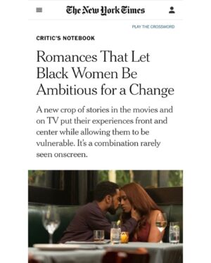 Stella Meghie Instagram - In NY Times Critic’s Notebook yesterday. We’re allowed to be aspirational.