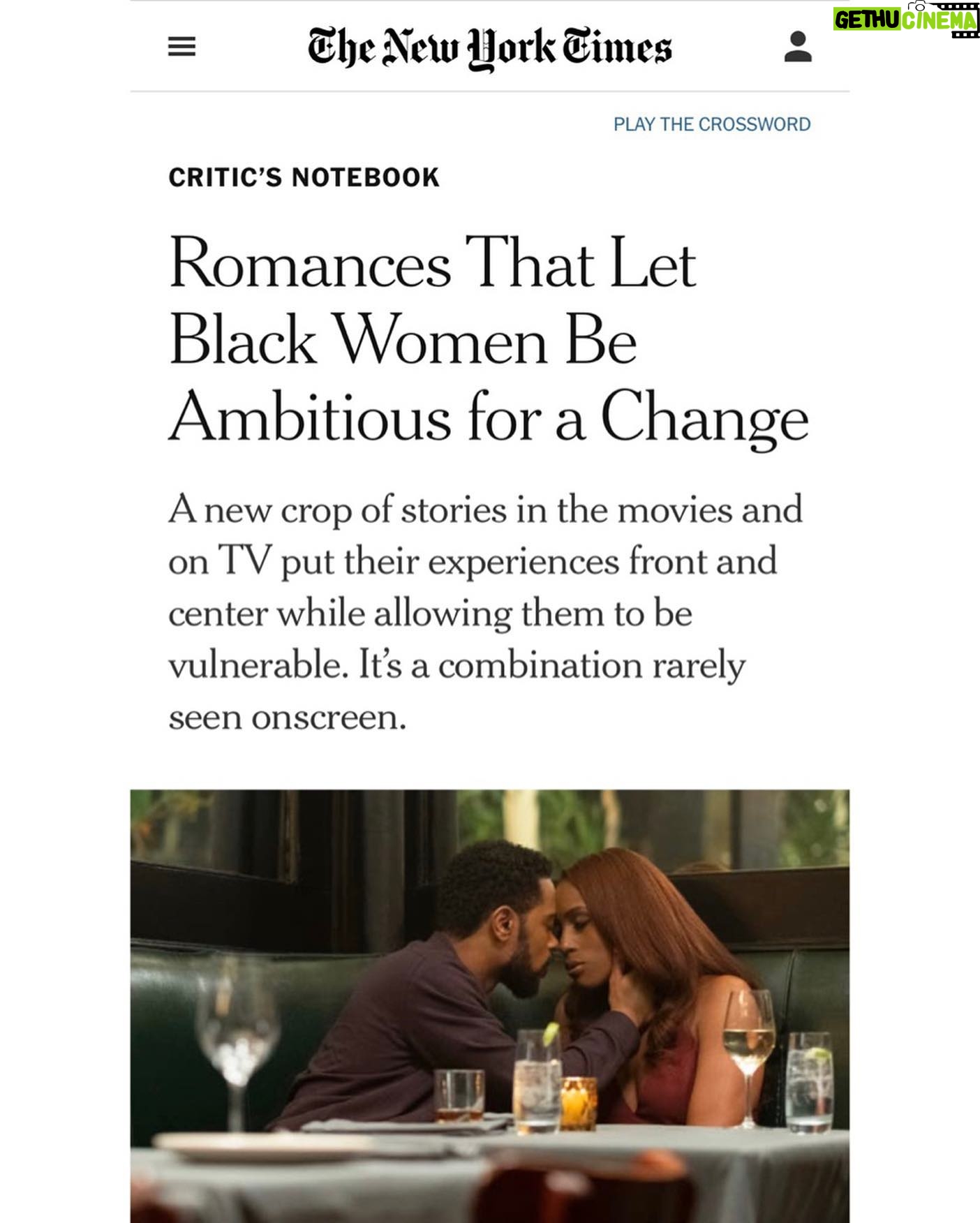 Stella Meghie - 1.7K Likes - In NY Times Critic’s Notebook yesterday. We’re allowed to be aspirational.