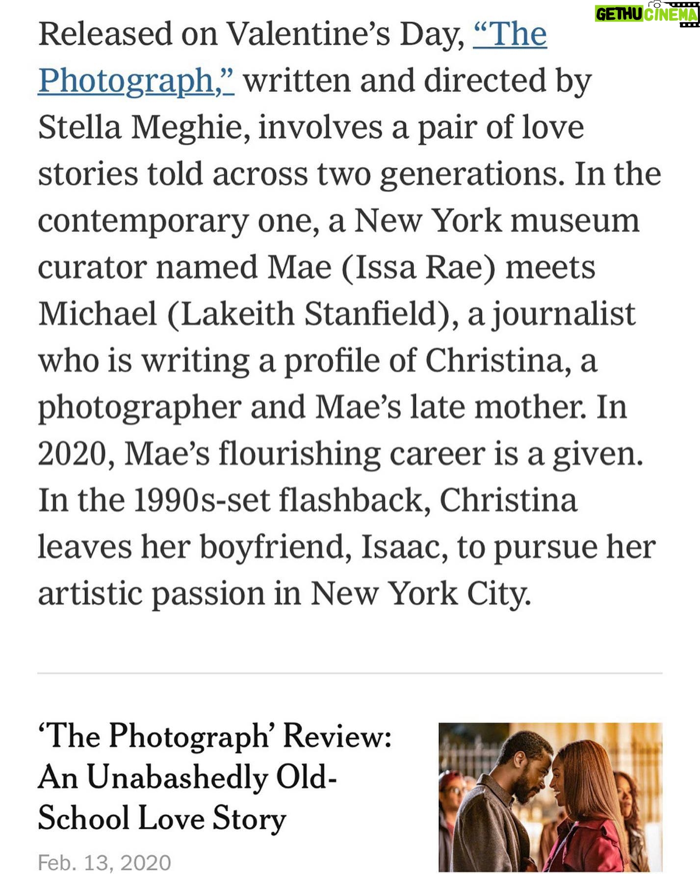 Stella Meghie - 1.7K Likes - In NY Times Critic’s Notebook yesterday. We’re allowed to be aspirational.