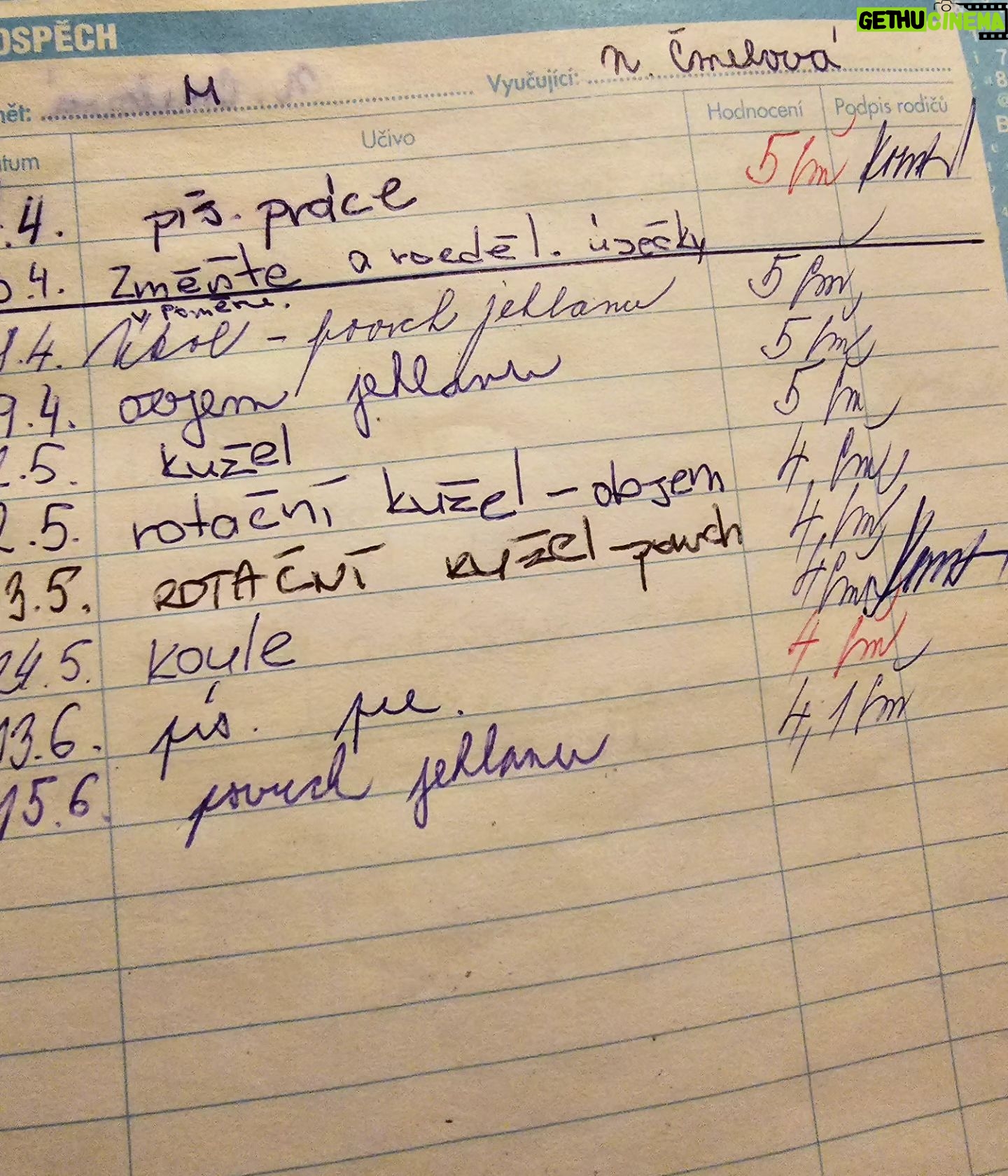 Štěpán Kozub - 21.4K Likes - Moje žákovská knížka z 9.třídy!
Matematika byla vždy můj silný obor ale dnes už si dokážu "Spočítat" že nevadí. Rok 2010!
#nevadí #matematika #zs