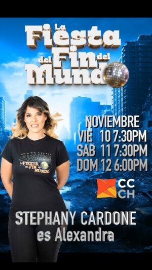 Stephanie Cardone Instagram - 👗 Stephanie Cardone Fulop (@stephycardone) es una joven actriz y modelo venezolana, con una fructífera carrera tanto en el teatro, como en el cine y la TV. 

🌎 En “La Fiesta del Fin del Mundo” interpreta a “Alexandra” una mujer trabajadora que esconde un importante secreto 🤫

✍🏻 La Fiesta del Fin del Mundo escrita y dirigida por @duquescritor se presenta del 10 al 11 de noviembre en el @cculturalchacao 

🎟️ Entradas en Preventa YA!

Disponibles en la página web de @liveri.ve 

@alcaldiachacao @culturachacao 

#actores #actrices #caraqueños #obradeteatro #fiestadelfindelmundo #teatromusical #findelmundo #endoftheworld #teoriasdeconspiracion