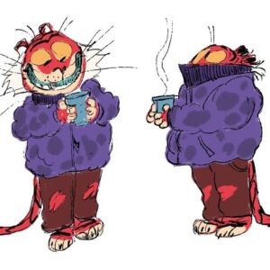 Stephanie Garcia Rizo Instagram - Another Tiger~having coffee ✨✨

#art #animation #drawing #characterdesign #illustration #sketch