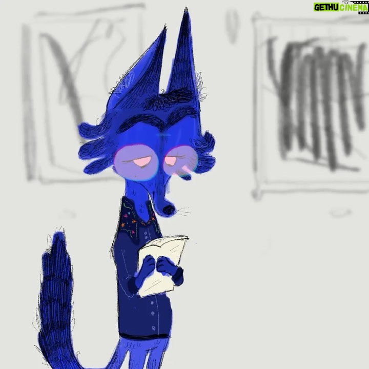 Stephanie Garcia Rizo - 2.9K Likes - Blue fox~she’s enjoying a day at an art gallery, reading about the artists…or reading a cute letter? 👀 Swipe for vid process➡️✨✨
#art #drawing #sketch #illustration #animation #characterdesign