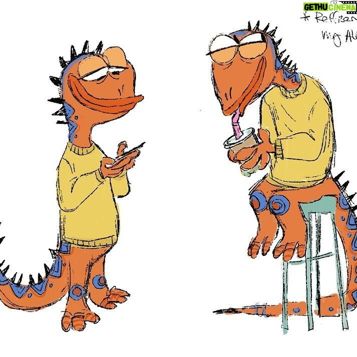Stephanie Garcia Rizo - 1.2K Likes - Based of my Alebrije i have up on my wall. ✨✨This Dessert Lizard enjoying some ice coffee . ➡️ Process video and alebrije Refrence :)
#art #illustration #animation #characterdesign #drawing #lizard