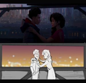 Stephanie Garcia Rizo Instagram - Wooo! It’s here! Spider Man: across the spider verse , Here’s a sneek peek on some boards I did that show up in the trailer🕷️🕸️ I feel so honored to have had the chance to work with such an incredible talent ppl. Thank you @mibaji , @octavio991 , @shinypinkbottle @jds_77 for being fantastic head of story and Directors 🕷️✨

#animation #storyboard #spidermanacrossthespiderverse #milesmorales #sonyanimation #art #drawing