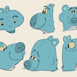Stephanie Garcia Rizo Instagram - Bear Heads for todays Shapes. ✨✨➡️swipe for process video ✍🏼

#drawing #sketch #doodle #art #bear #characterdesign #illustration