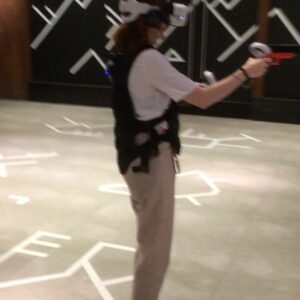Stephanie Koenig Instagram - …. Please examine the difference between me and my husband shooting zombies.