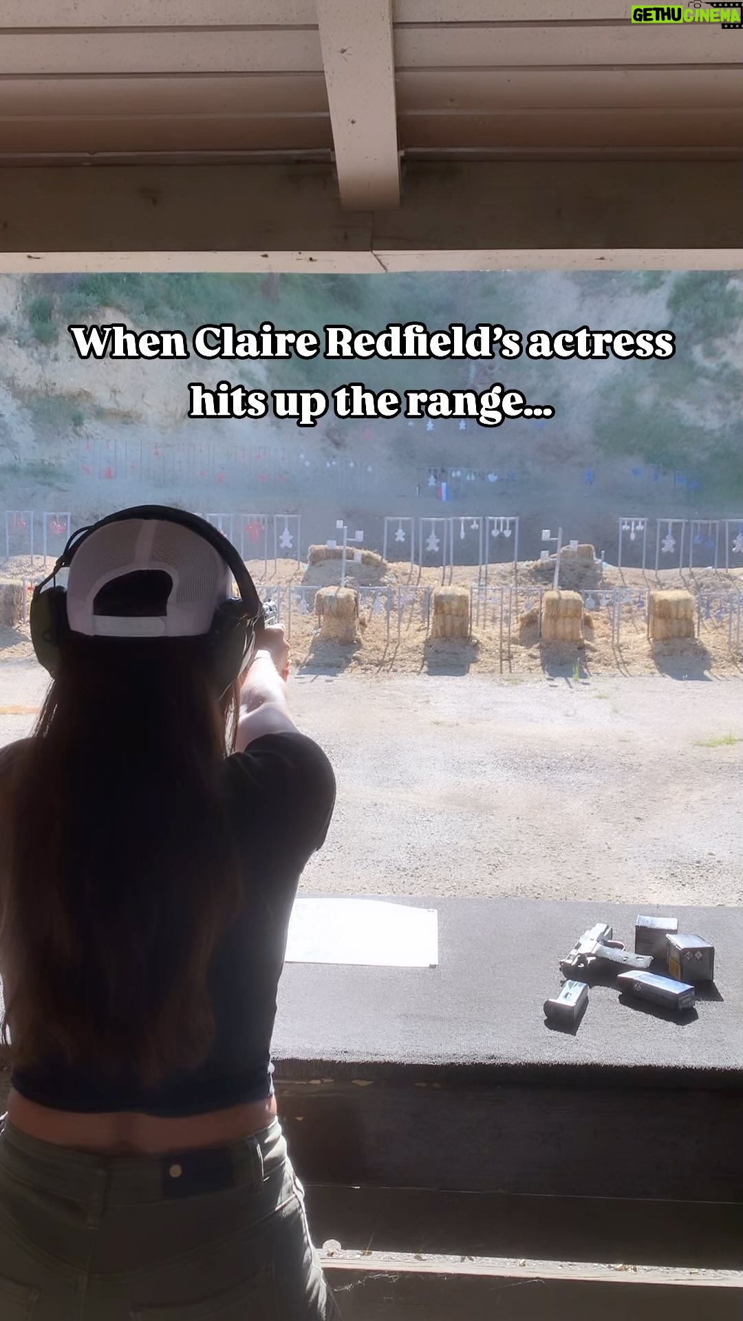 Stephanie Panisello - 2.6K Likes - Practice makes perfect! 🎯🔫
Took my fiancé out for his first shooting range experience. It was nice to get back out there. Shooting steel is always a challenge but oh so rewarding when you hear that “ting!”
#RE4shootingrangeIRL #claireredfield #actress #residentevil #outontherange