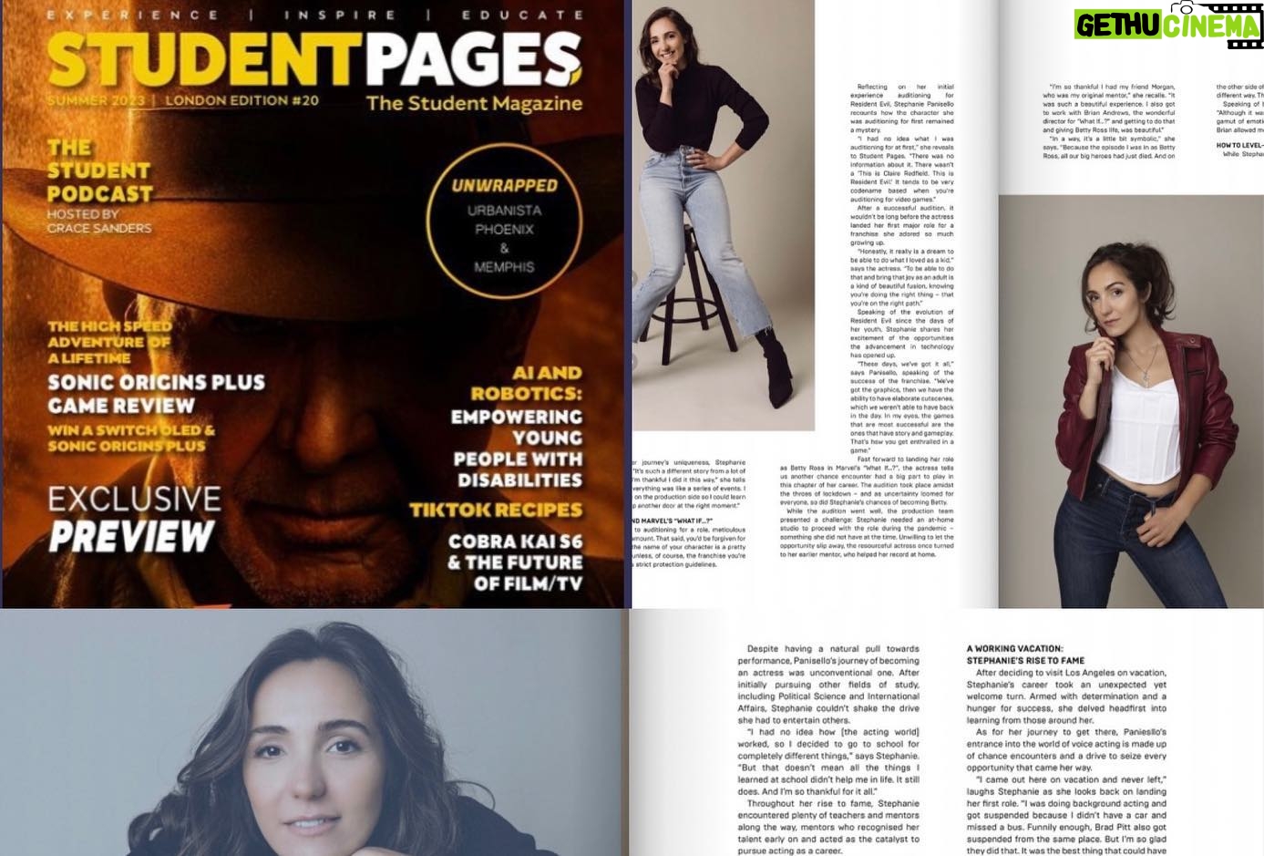 Stephanie Panisello - 2K Likes - What a lovely interview with Student Pages Magazine! If you’re curious about how my career began, what I recommend to getting into the business as an actor in voice over and motion capture and of course my roles as Claire Redfield in Resident Evil, Betty Ross in Marvel’s “What If” and more! Check out my latest interview with @studentpagesmagazine in the London Edition #20
Did you know that’s how my career began? Is there anyone that you’re super grateful for seeing something in you?
Please save and share this with anyone you know that wants to be an actor because dreams really do come true! 🎥🎮
📸: @dianalragland
#ClaireRedfield #actress #acting #beginnings #ResidentEvil #Marvel #BettyRoss #Hulk #bts #voiceover #motioncapture #videogames #animation #film #television
