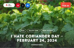 Stephen Fry Instagram - An important day tomorrow. Are you with me in my utter detestation of the soapy horror of this so called “aromatic herb”?