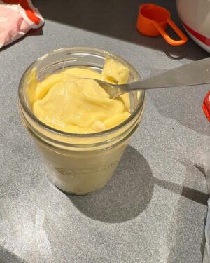 Stephen Fry Instagram - Not a very prettified pic I’m afraid, but here’s the thing: shopping the other day, I plucked half a dozen eggs from a shelf and only when I got home did I notice they were duck eggs, not hen. On a whim I thought I’d try making mayonnaise with them. Holy quacks, Batman! SO delicious - if you could make a sauce out of Ella Fitzgerald’s voice it would be something like this. Rich, creamy and mesmerisingly delicious. It is (autocorrect or no autocorrect) ducking gorgeous… who knew? Well, you did probably, but it was news to me …

Message ends