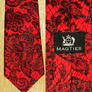 Stephen Fry Instagram - The days are getting shorter and the lockdown looser now and so I am bidding farewell to #fryties with this last display of 3 from my favourite tie-makers. They are each small, independent, imaginative and talented. We start with Nino’s, of Soho’s Brewer Street. The son of a well-known London tailor, Franco Santoro, Nino has been making bespoke shirts and suits since 1993. This gorgeous tie is hand painted. I have a black and white version too.

Pic 2 (swipe left) is from Penrose, who’ve been specialising in designing and making ties for years. This beauty reminds me of something sumptuously medieval – perhaps filtered through the mind of a Victorian like William Morris or Augustus Pugin.

Pic 3 is the work of Magties, who made ties for me in the latter series of QI. Alan Brooker started the company in Brick Lane and says in his little biog on the Etsy page where he still sells his remarkable creations: “I built a client range including Sir Paul McCartney, Stephen Fry, Dr Who and James Bond to mention a few.” Only ties could place me in such company.

It has been an unreserved delight to share neckties and cravats with you all. Your enthusiastic responses, witty participation and informed commentaries have lightened my days throughout this bizarre and unforgettable lockdown experience. We will none of us forget the months of seclusion, fear and uncertainty, but I hope most of us will have found plenty to enjoy too. A new kind of closeness with the natural world and with that mysterious entity Time; with friends, food, family, pets too and – yes – even something as silly as ties. Frivolous, facetious, facile and superficial as they may appear, ties can serve as windows into our mythologies; into the stories of our cultural, historical, economic, social lives, remembered and misremembered as they so often are. I hope amongst the 100  I shared with you one or two struck some kind of chord. 
Farewell then, loyal and friendly followers of #fryties. I’ll still be here on Instagram and maybe I’ll still post the odd tie as mood and occasion demand.