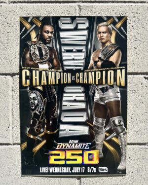 Stephon Strickland Instagram - Champion vs Champion, World vs Crown, AEW vs The Elite

Matchup Monday - Swerve Strickland vs Kazuchika Okada - AEW Dynamite 250 - (Hand-Numbered 1-50)